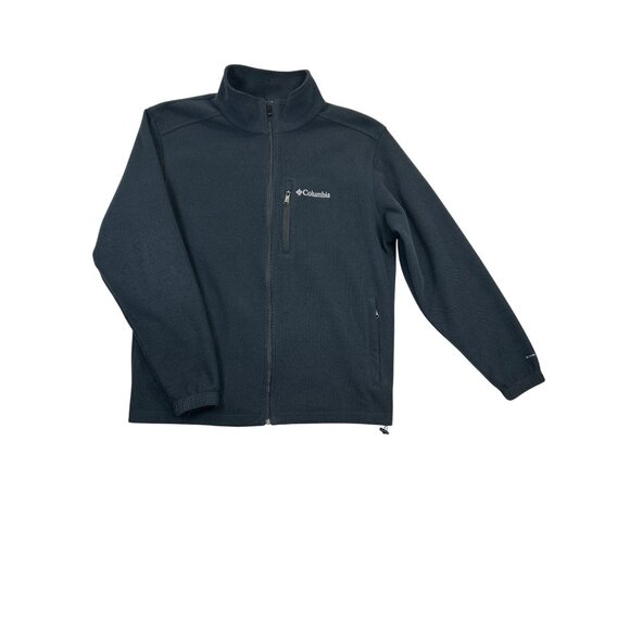 Columbia Jacket‎ Mens Large Black Fleece Omni-Heat Full-Zip - Picture 1 of 8
